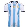 Officiële Voetbalshirt Champions Argentinië 3 Star Thuis WK 2022 - Heren